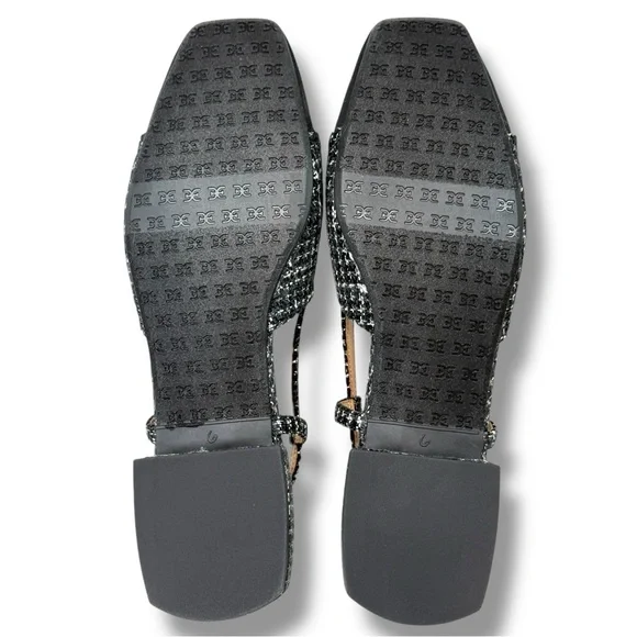 NWT Sam Edelman Kara Black Boucle Tweed Slingback Flats Size 6 Office Chic - Picture 11 of 15